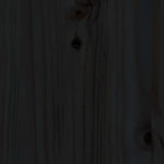 Day Bed without Mattress Black 90x190 cm Single Solid Wood Pine - Bargainia.com - 