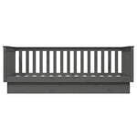 Day Bed without Mattress Grey 80x200 cm Solid Wood Pine - Bargainia.com - 