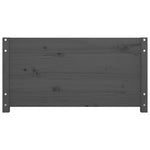 Day Bed without Mattress Grey 90x200 cm Solid Wood Pine - Bargainia.com - 