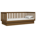 Day Bed without Mattress Honey Brown 100x200 cm Solid Wood Pine - Bargainia.com - 