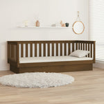 Day Bed without Mattress Honey Brown 100x200 cm Solid Wood Pine - Bargainia.com - 