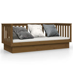 Day Bed without Mattress Honey Brown 75x190 cm Small Single Solid Wood Pine - Bargainia.com - 