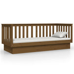 Day Bed without Mattress Honey Brown 75x190 cm Small Single Solid Wood Pine - Bargainia.com - 
