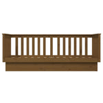 Day Bed without Mattress Honey Brown 75x190 cm Small Single Solid Wood Pine - Bargainia.com - 