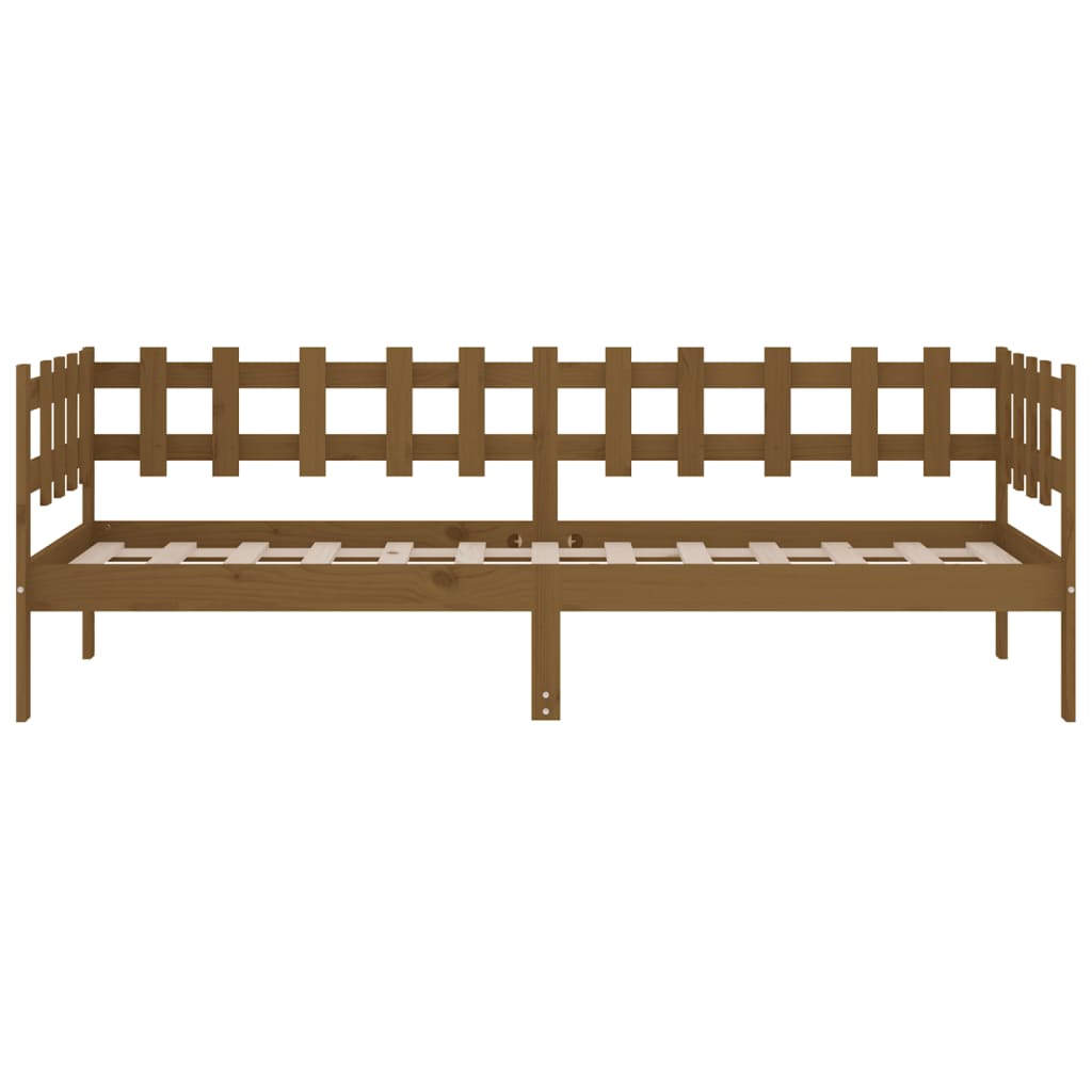 Day Bed without Mattress Honey Brown 80x200 cm Solid Wood Pine - Bargainia.com - 