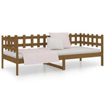 Day Bed without Mattress Honey Brown 80x200 cm Solid Wood Pine - Bargainia.com - 