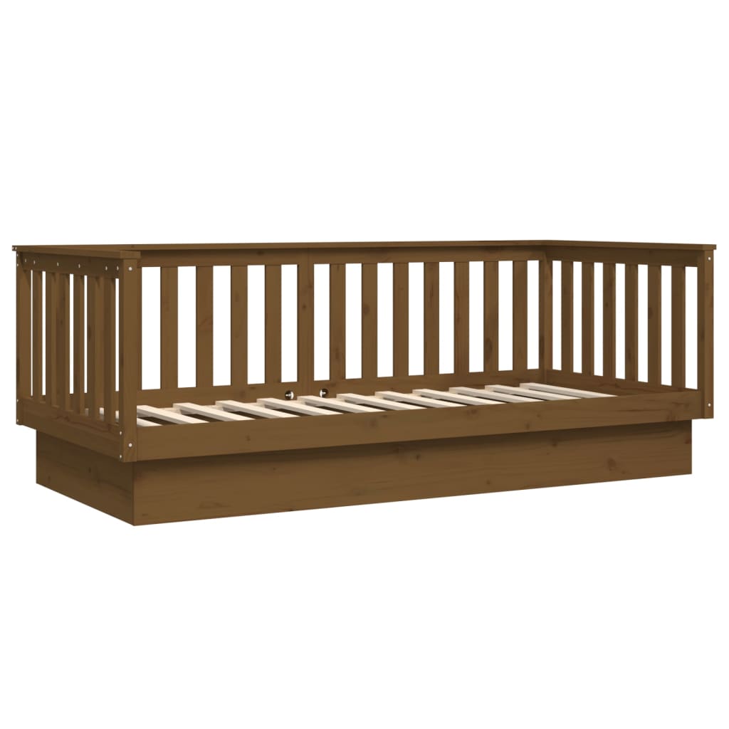 Day Bed without Mattress Honey Brown 80x200 cm Solid Wood Pine - Bargainia.com - 