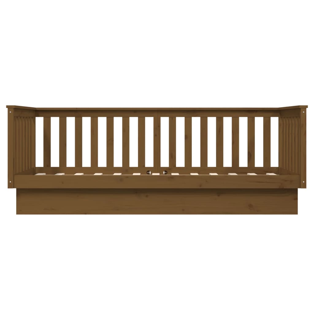 Day Bed without Mattress Honey Brown 80x200 cm Solid Wood Pine - Bargainia.com - 