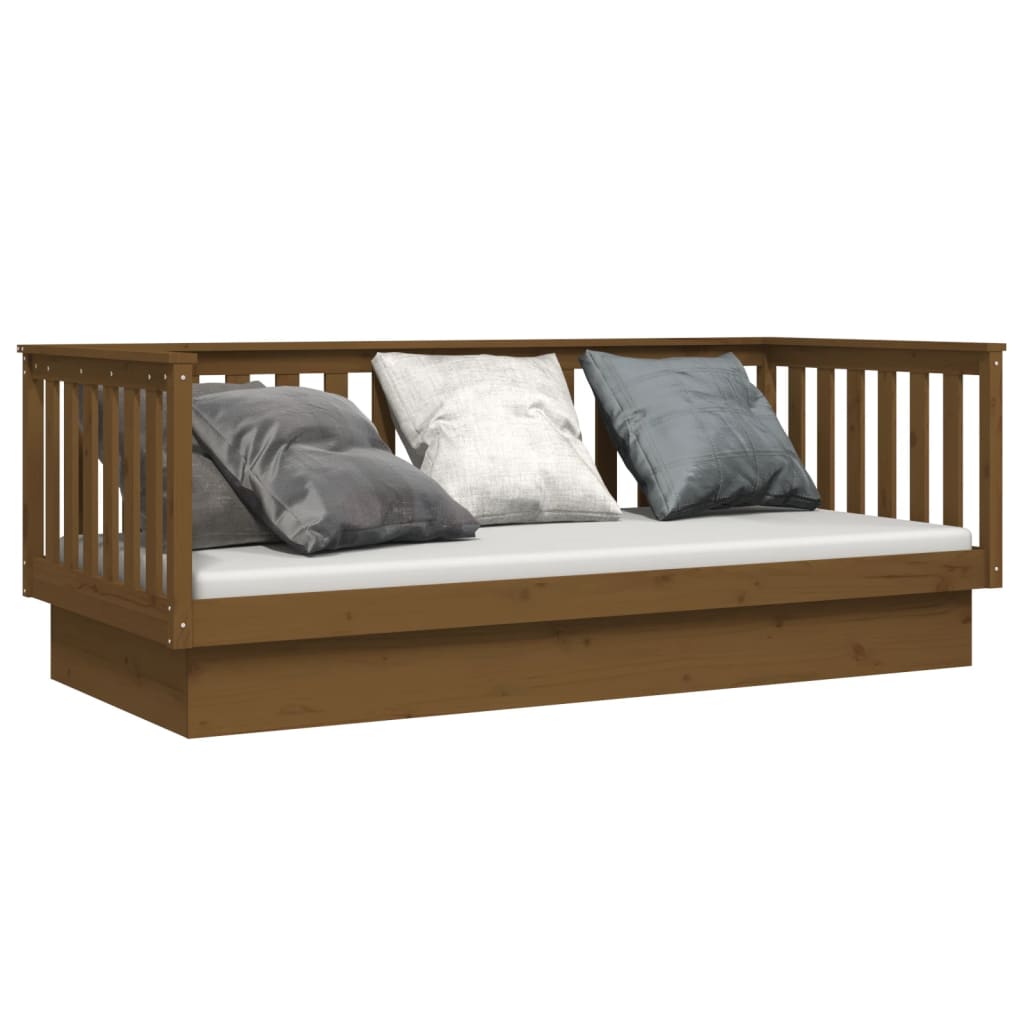 Day Bed without Mattress Honey Brown 80x200 cm Solid Wood Pine - Bargainia.com - 