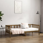 Day Bed without Mattress Honey Brown 80x200cm Solid Wood Pine - Bargainia.com - 