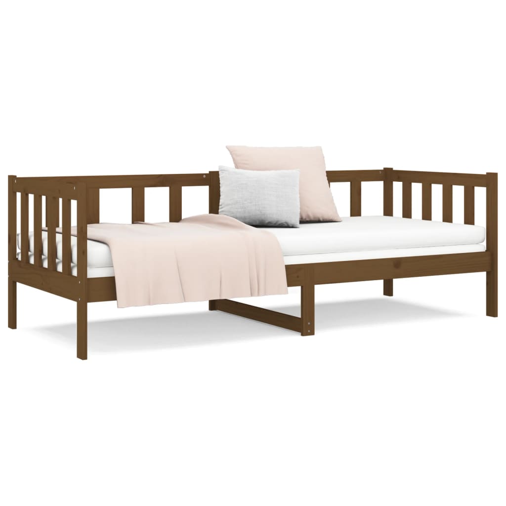 Day Bed without Mattress Honey Brown 80x200cm Solid Wood Pine - Bargainia.com - 