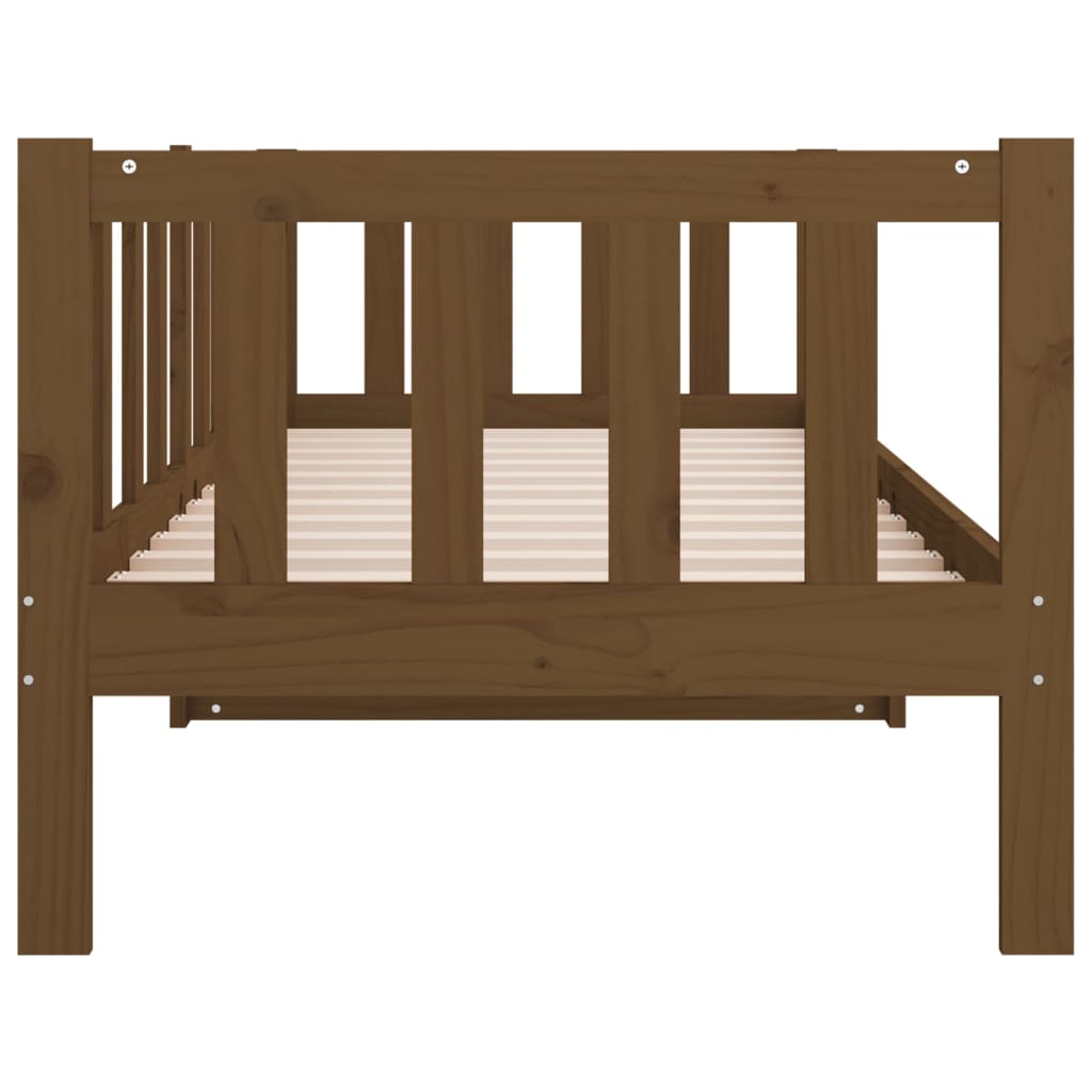 Day Bed without Mattress Honey Brown 80x200cm Solid Wood Pine - Bargainia.com - 