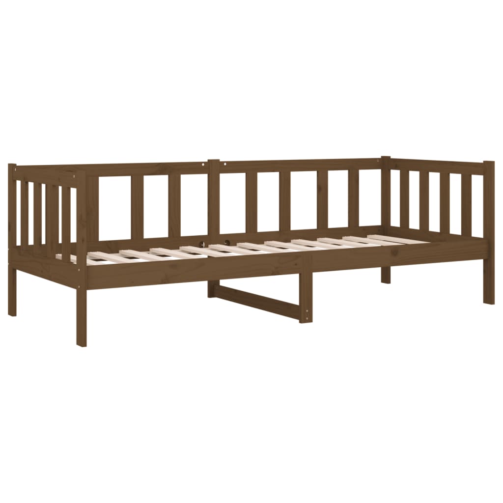 Day Bed without Mattress Honey Brown 80x200cm Solid Wood Pine - Bargainia.com - 