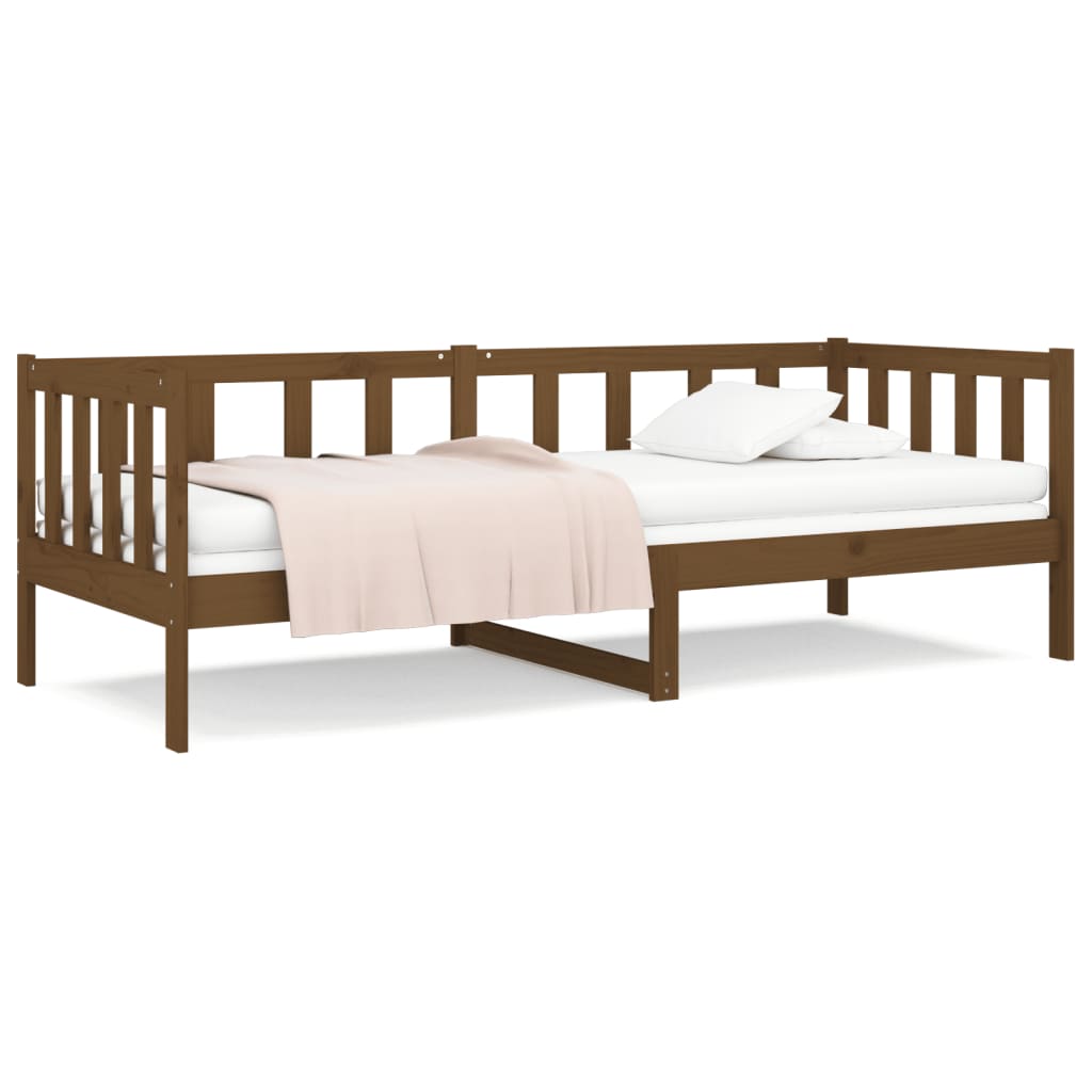 Day Bed without Mattress Honey Brown 80x200cm Solid Wood Pine - Bargainia.com - 