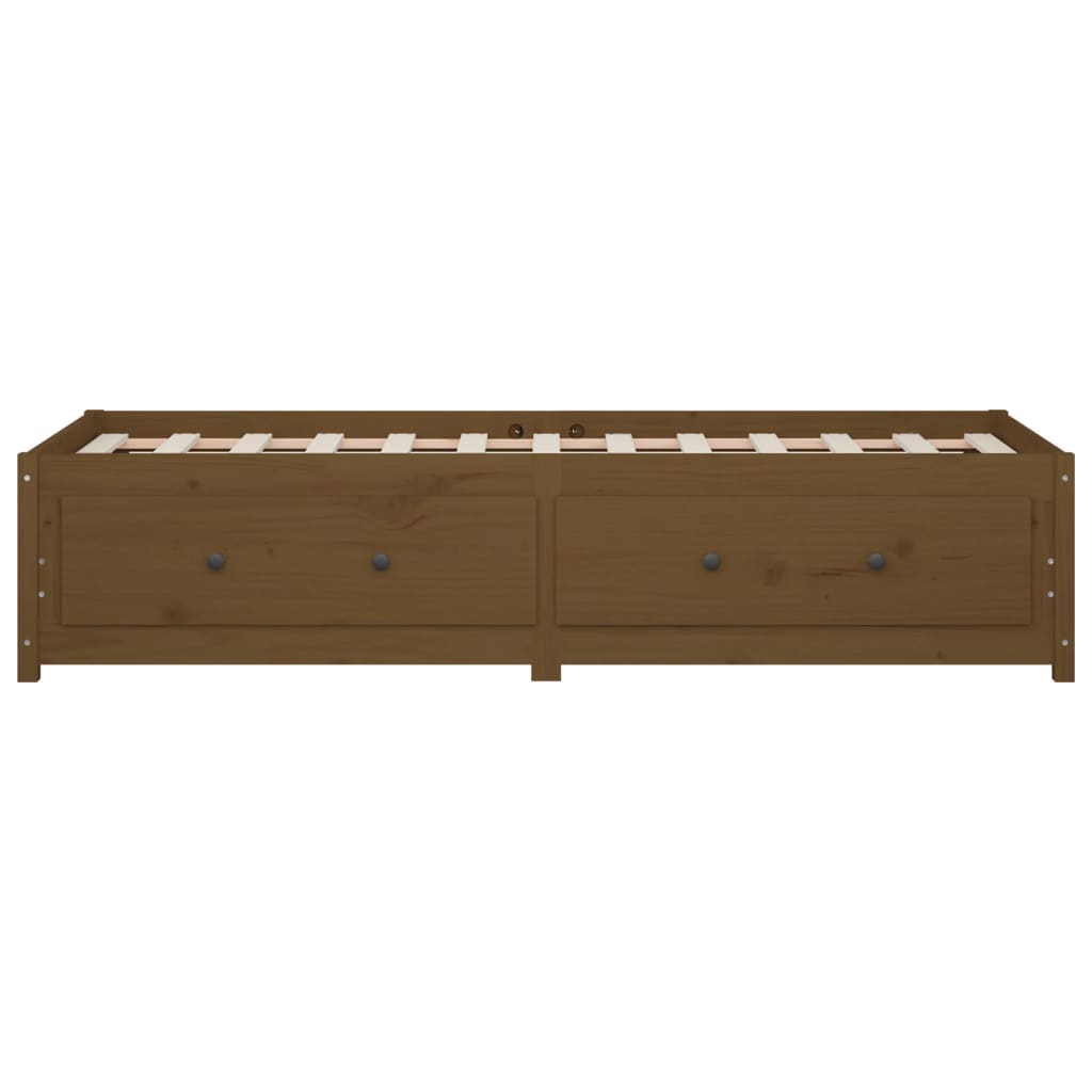 Day Bed without Mattress Honey Brown 90x200 cm Solid Wood Pine - Bargainia.com - 