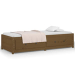 Day Bed without Mattress Honey Brown 90x200 cm Solid Wood Pine - Bargainia.com - 