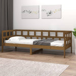 Day Bed without Mattress Honey Brown Solid Wood Pine 80x200 cm - Bargainia.com - 