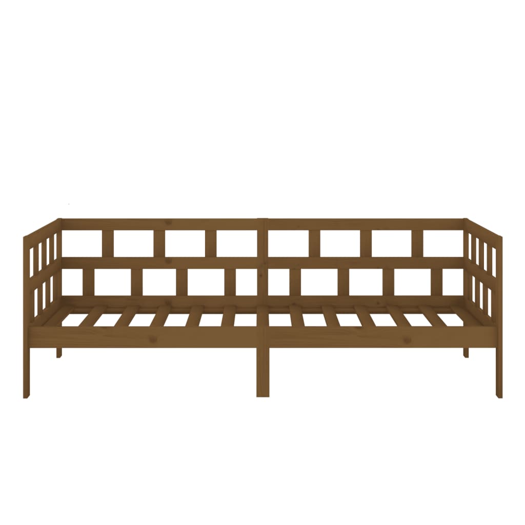 Day Bed without Mattress Honey Brown Solid Wood Pine 80x200 cm - Bargainia.com - 