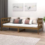 Day Bed without Mattress Honey Brown Solid Wood Pine 80x200 cm - Bargainia.com - 