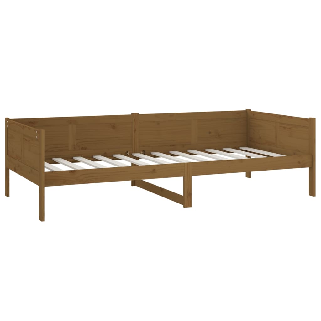 Day Bed without Mattress Honey Brown Solid Wood Pine 90x190 cm Single - Bargainia.com - 