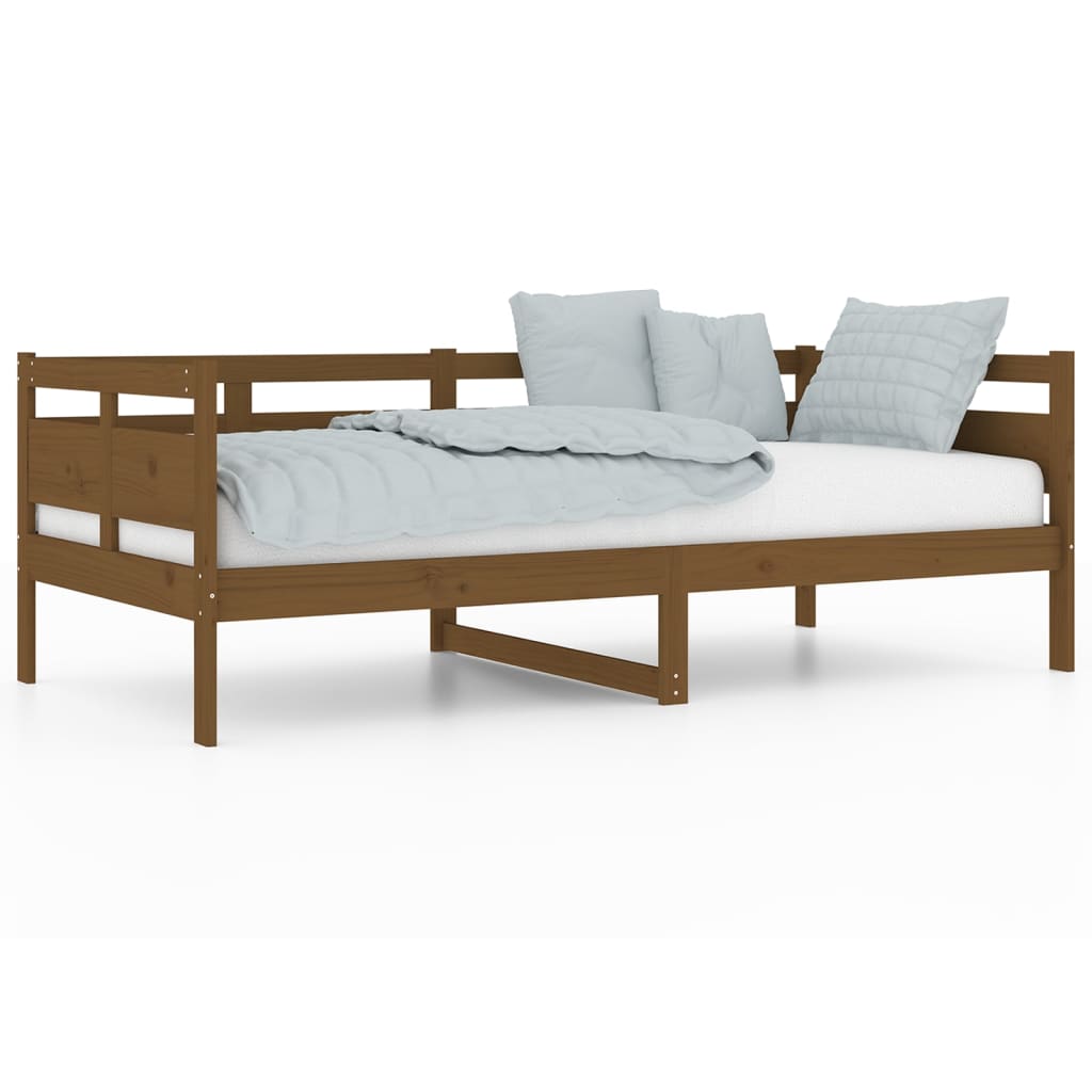 Day Bed without Mattress Honey Brown Solid Wood Pine 90x190 cm Single - Bargainia.com - 