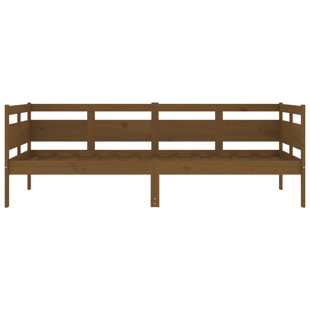 Day Bed without Mattress Honey Brown Solid Wood Pine 90x190 cm Single - Bargainia.com - 