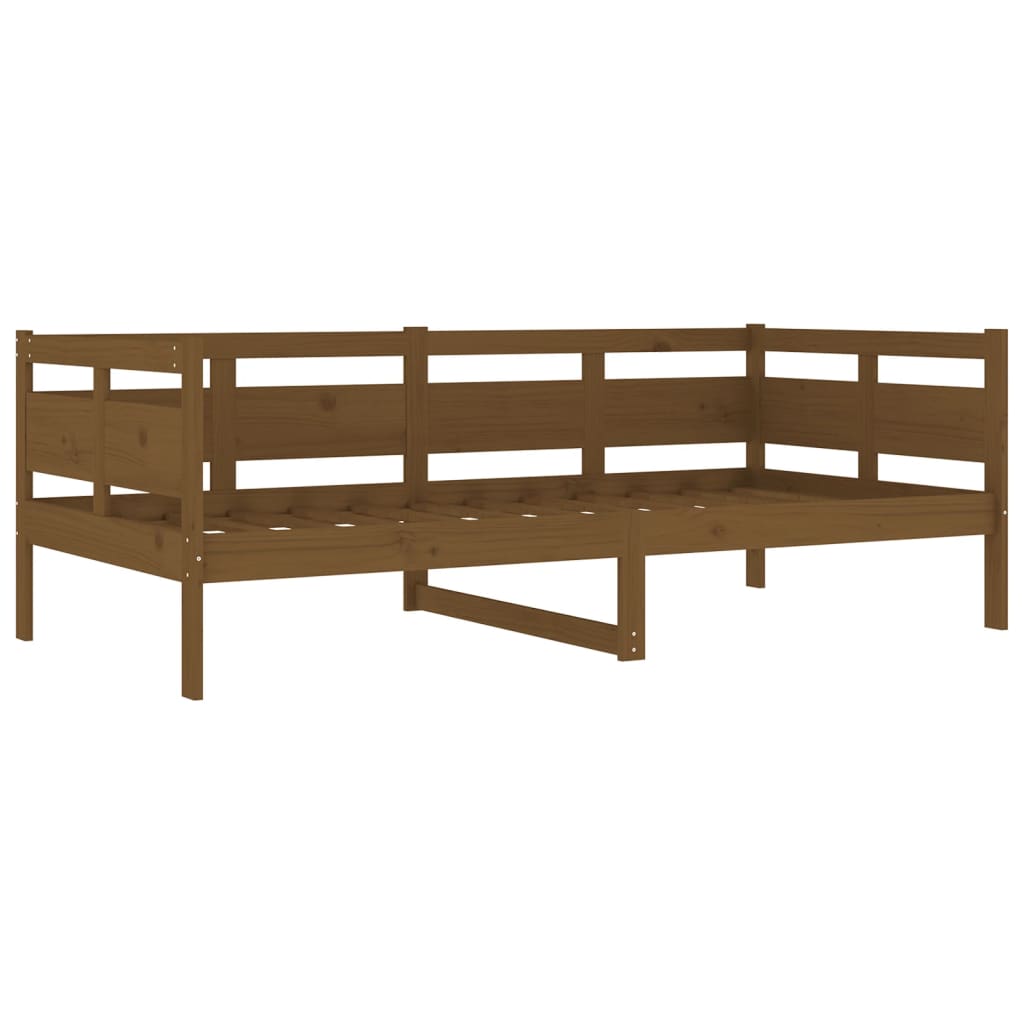 Day Bed without Mattress Honey Brown Solid Wood Pine 90x190 cm Single - Bargainia.com - 