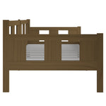 Day Bed without Mattress Honey Brown Solid Wood Pine 90x200 cm - Bargainia.com - 