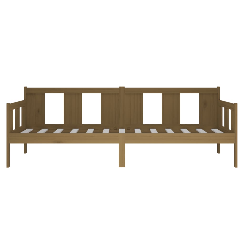 Day Bed without Mattress Honey Brown Solid Wood Pine 90x200 cm - Bargainia.com - 