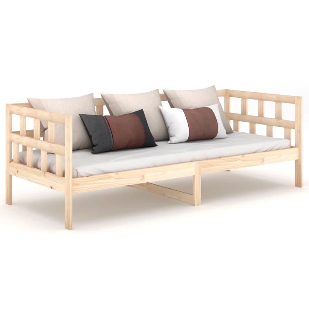 Day Bed without Mattress Solid Wood Pine 80x200 cm - Bargainia.com - 
