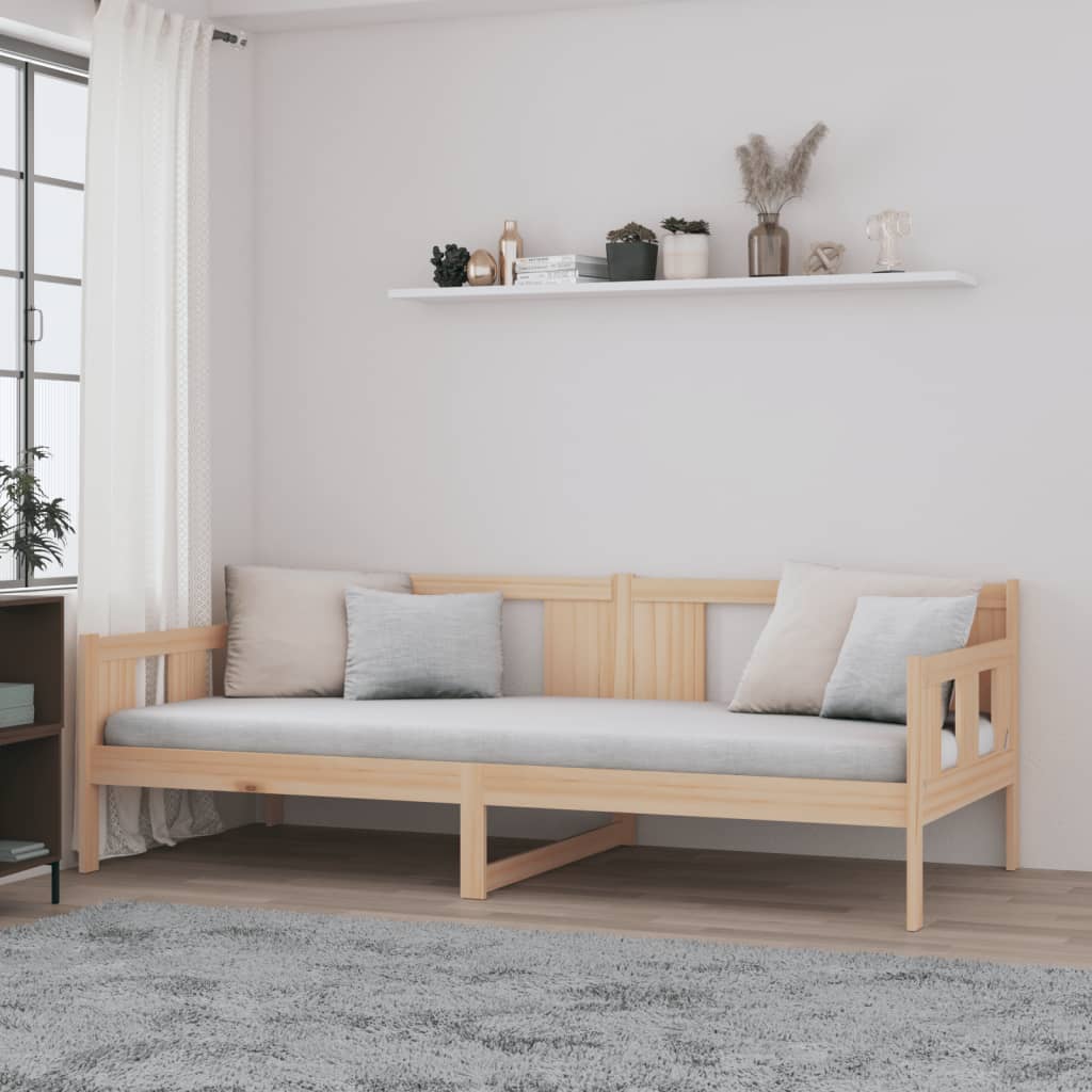 Day Bed without Mattress Solid Wood Pine 80x200 cm - Bargainia.com - 