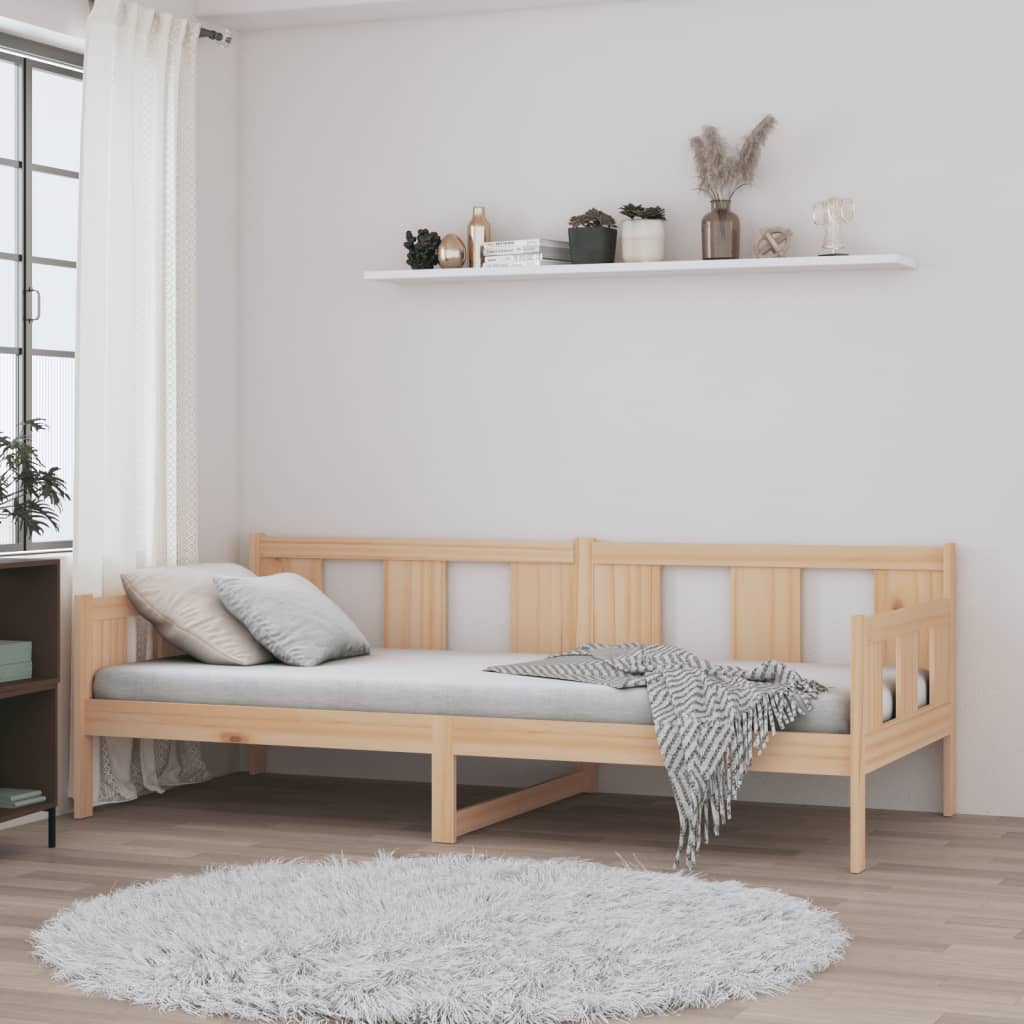 Day Bed without Mattress Solid Wood Pine 80x200 cm - Bargainia.com - 