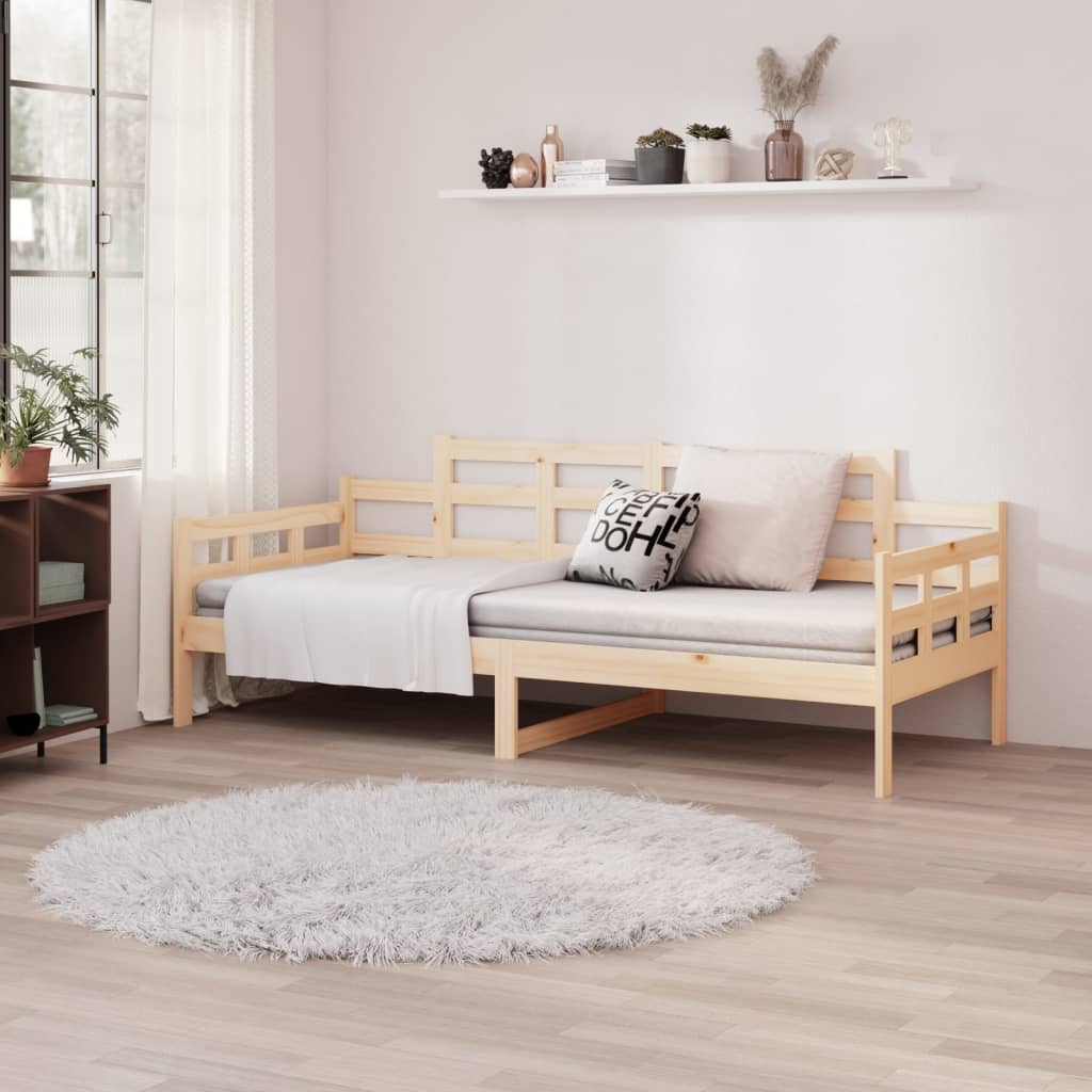 Day Bed without Mattress Solid Wood Pine 80x200 cm - Bargainia.com - 