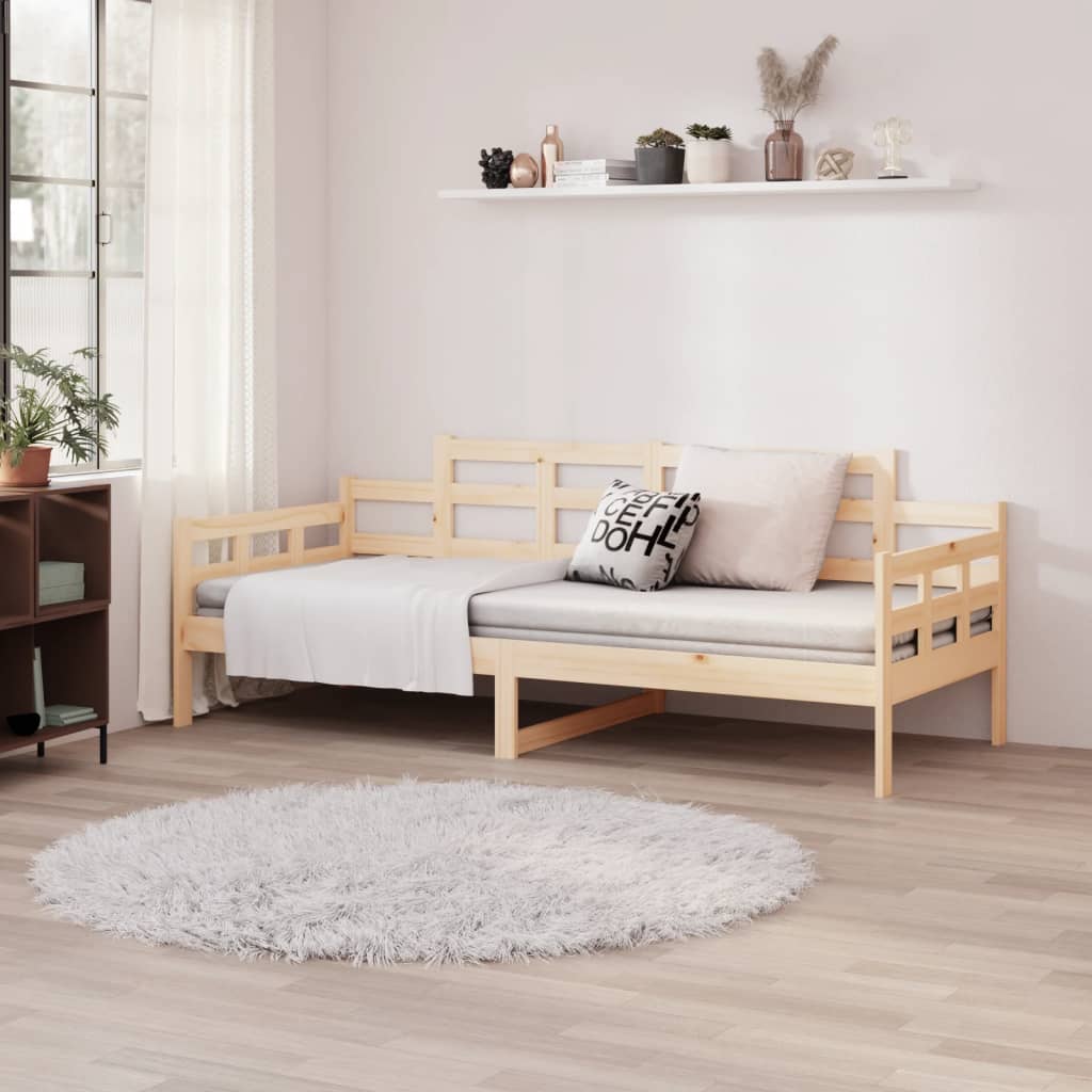 Day Bed without Mattress Solid Wood Pine 90x190 cm Single - Bargainia.com - 