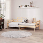 Day Bed without Mattress Solid Wood Pine 90x200 cm - Bargainia.com - 
