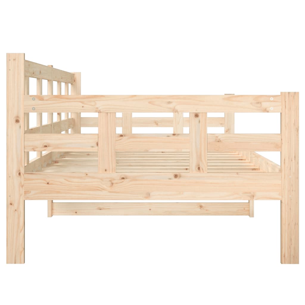 Day Bed without Mattress Solid Wood Pine 90x200 cm - Bargainia.com - 