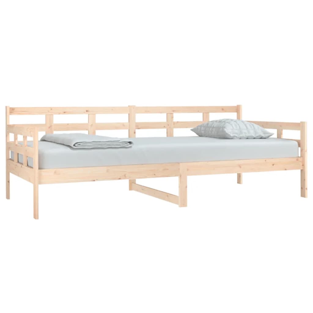 Day Bed without Mattress Solid Wood Pine 90x200 cm - Bargainia.com - 