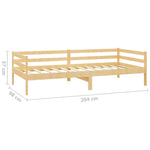 Day Bed without Mattress Solid Wood Pine 90x200cm - Bargainia.com - 