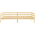 Day Bed without Mattress Solid Wood Pine 90x200cm - Bargainia.com - 