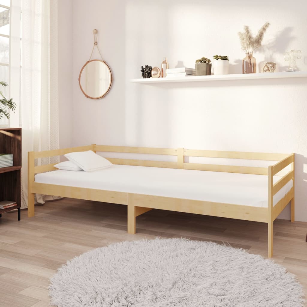Day Bed without Mattress Solid Wood Pine 90x200cm - Bargainia.com - 
