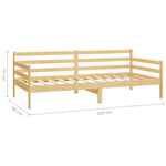 Day Bed without Mattress Solid Wood Pine 90x200cm - Bargainia.com - 