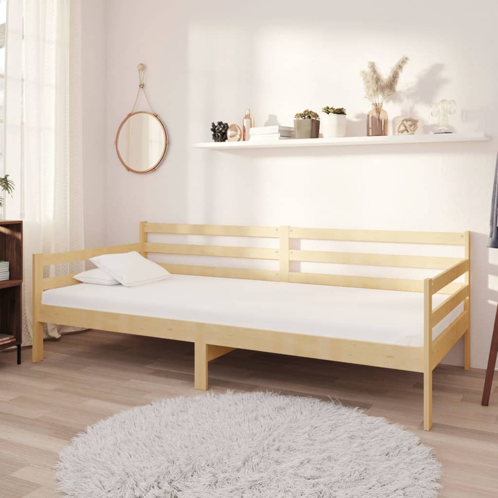 Day Bed without Mattress Solid Wood Pine 90x200cm - Bargainia.com - 