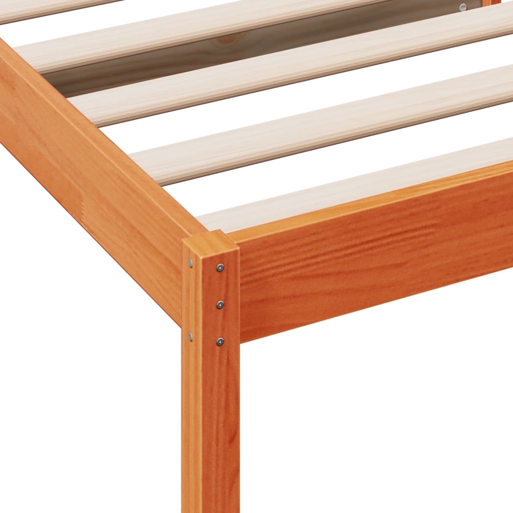 Day Bed without Mattress Wax Brown 80x200 cm Solid Wood Pine - Bargainia.com - 