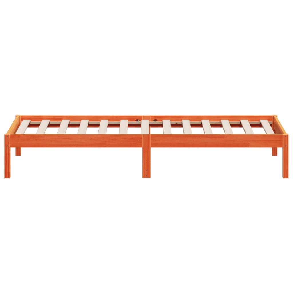 Day Bed without Mattress Wax Brown 80x200 cm Solid Wood Pine - Bargainia.com - 