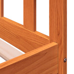 Day Bed without Mattress Wax Brown 80x200 cm Solid Wood Pine - Bargainia.com - 