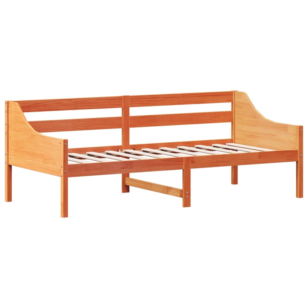 Day Bed without Mattress Wax Brown 80x200 cm Solid Wood Pine - Bargainia.com - 