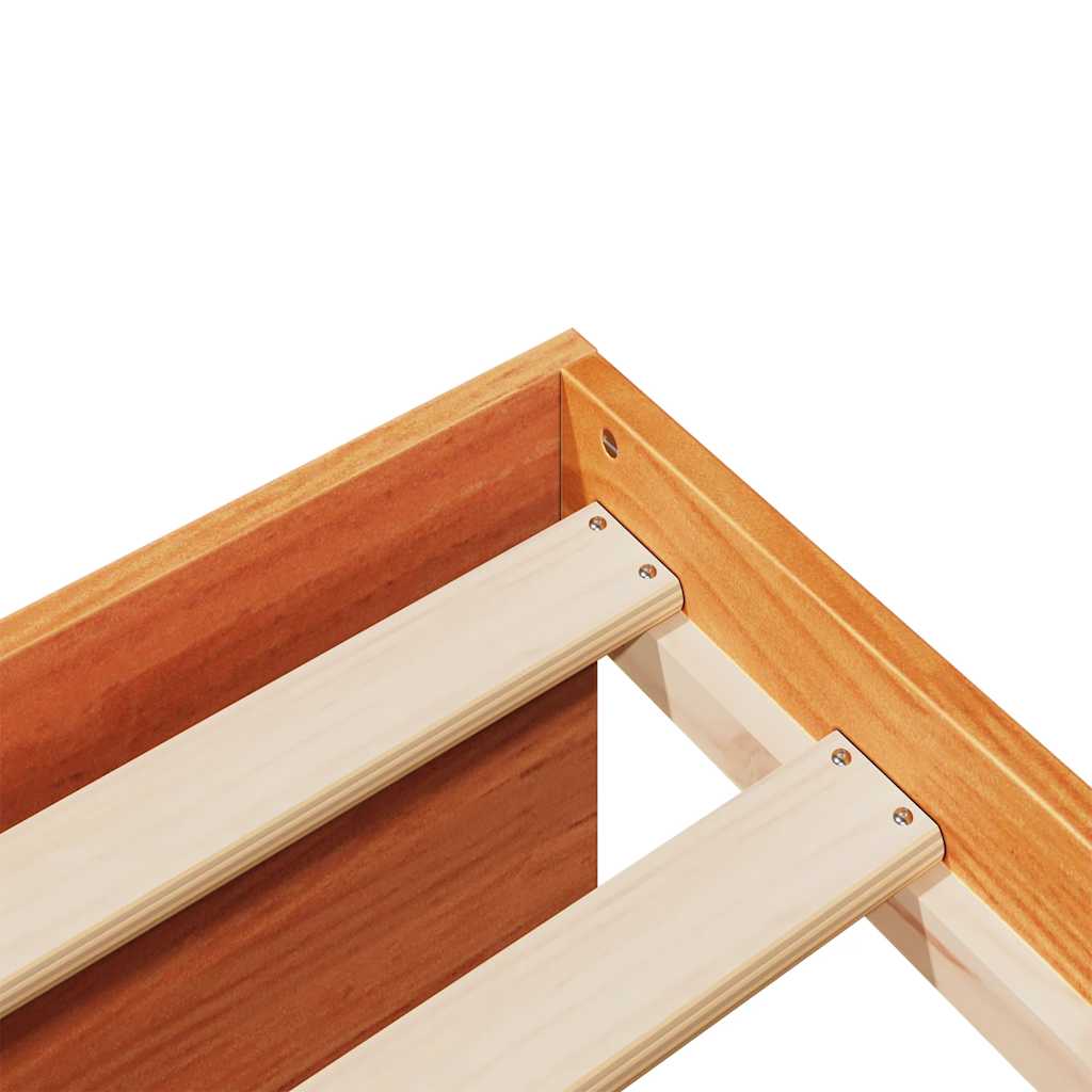 Day Bed without Mattress Wax Brown 90x190 cm Solid Wood Pine - Bargainia.com - 