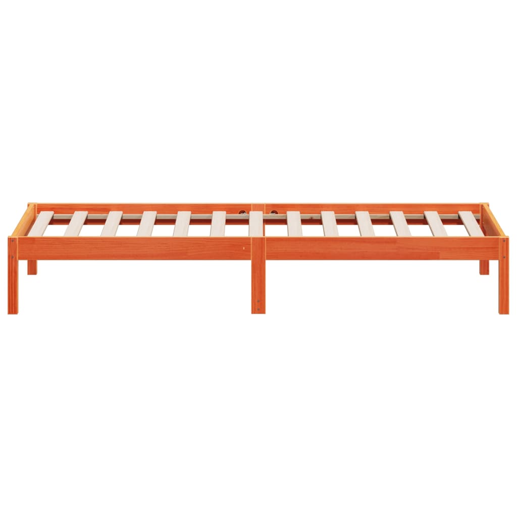 Day Bed without Mattress Wax Brown 90x200 cm Solid Wood Pine - Bargainia.com - 