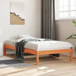 Day Bed without Mattress Wax Brown 90x200 cm Solid Wood Pine - Bargainia.com - 