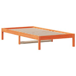 Day Bed without Mattress Wax Brown 90x200 cm Solid Wood Pine - Bargainia.com - 
